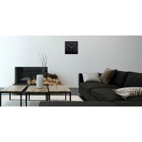 Dizajnové nástenné hodiny Future Time FT1010BK Square black 40cm